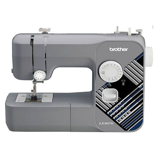 Lx3817g 17-Stitch Portable Full-Size Sewing Machine, Grey