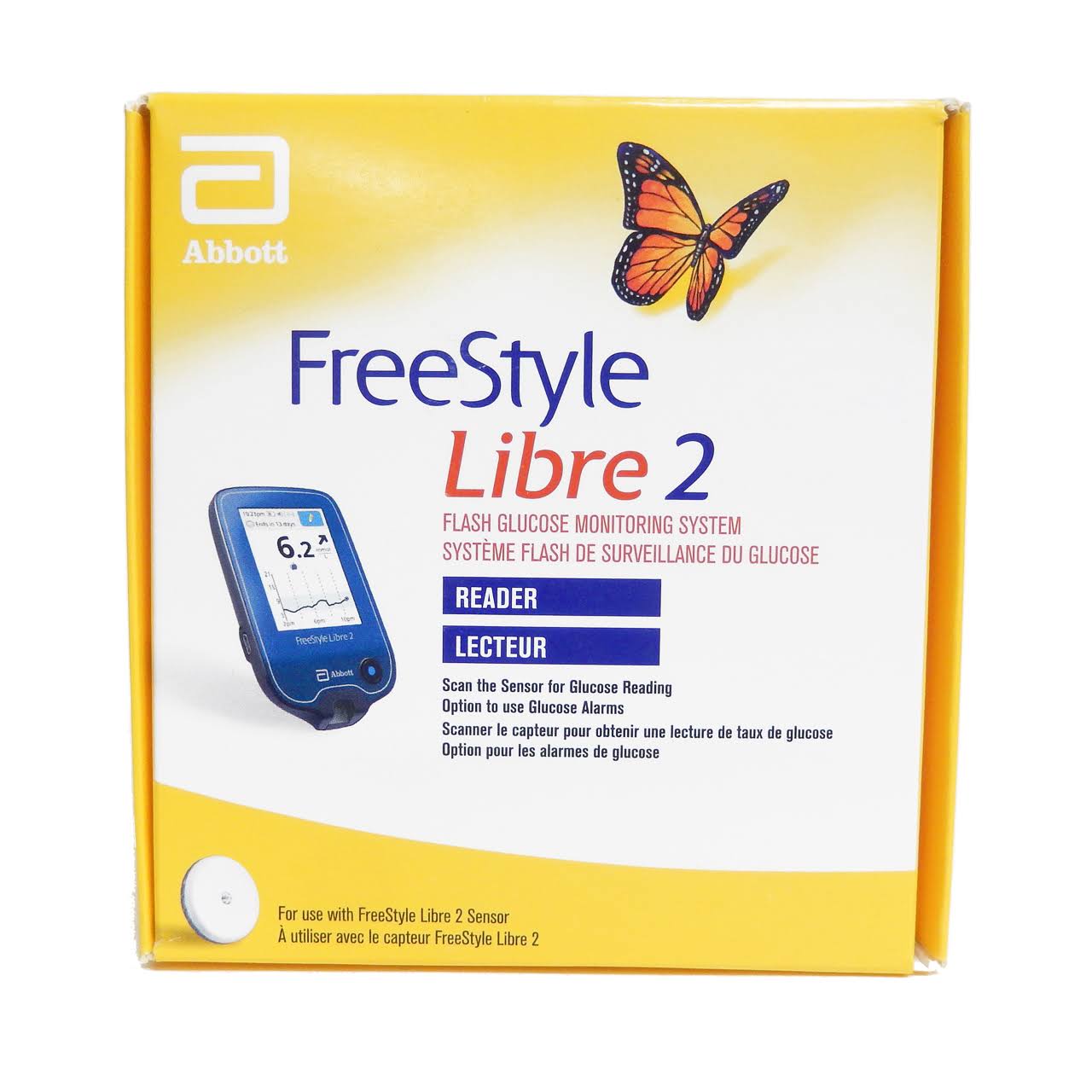 Libre 2 Flash Glucose Monitoring System Reader 2 1ea
