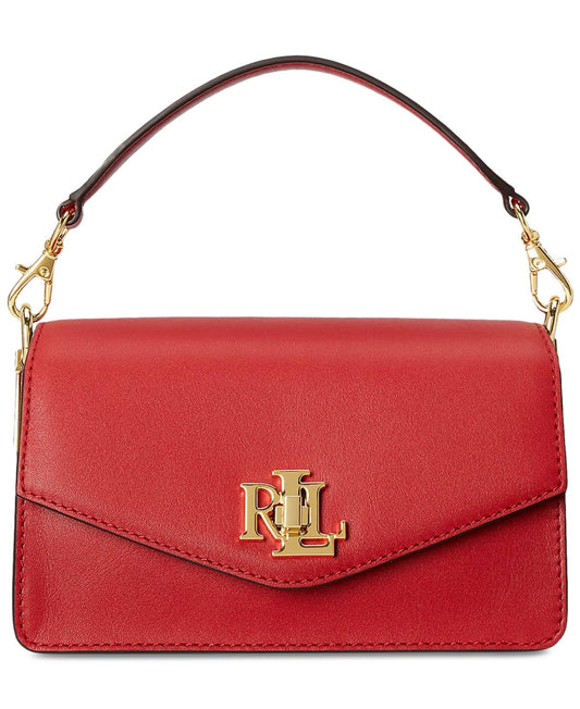 Leather Small Tayler Crossbody Bag, Red