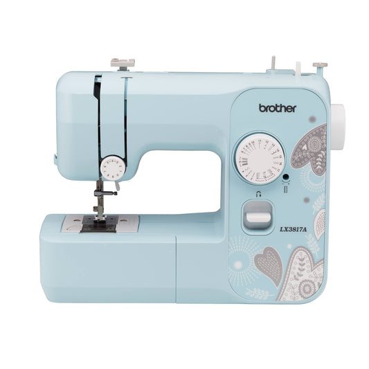 Lx3817a 17-Stitch Full-Size Aqua Sewing Machine