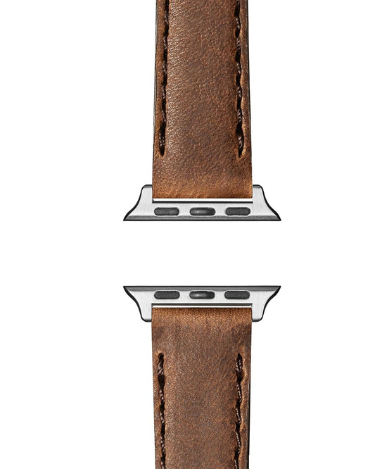 Leather Strap For Apple Watch, 24mm - British Tan